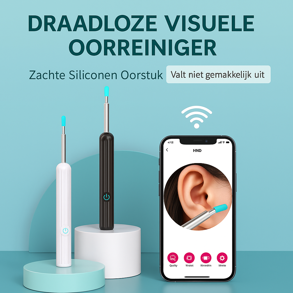 Elektrische oor reiniger met Camera (WIFI)